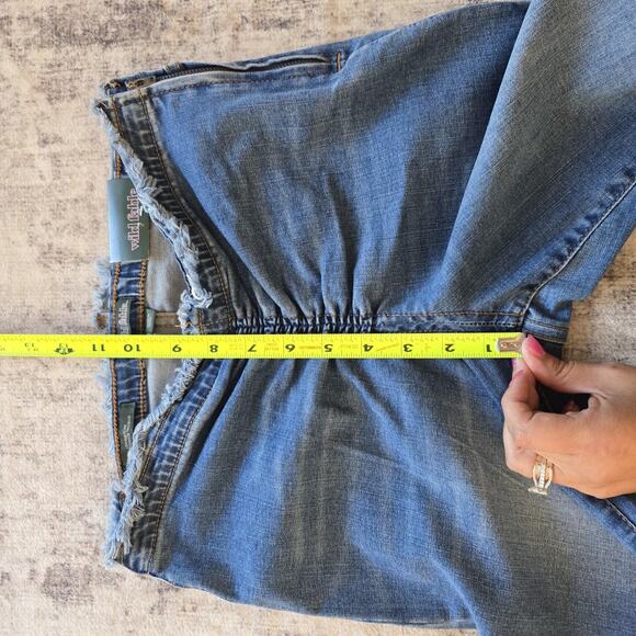 Wild Fable Jeans Womens 4 Low-Rise Flare Flare Raw Hem Bohemian Festival Hippie - Picture 8 of 12